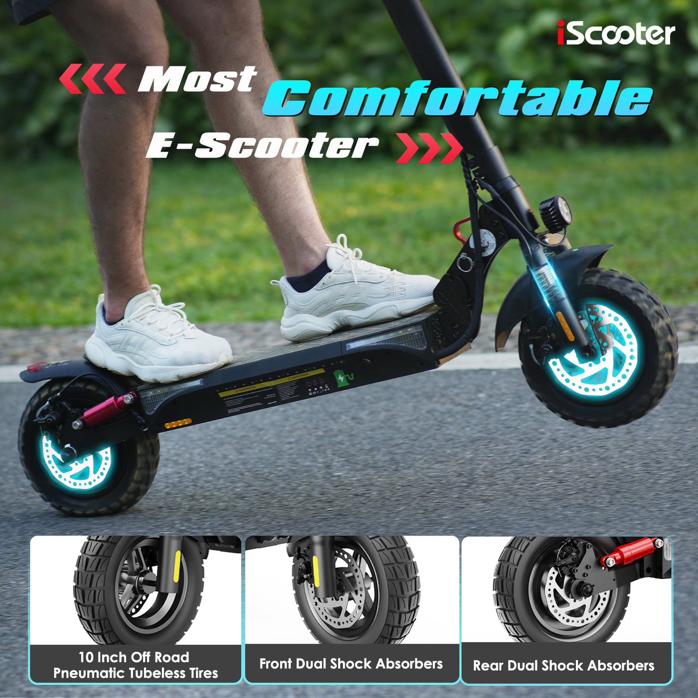 iscooter® iX3 800W Off Road Electric Scooter