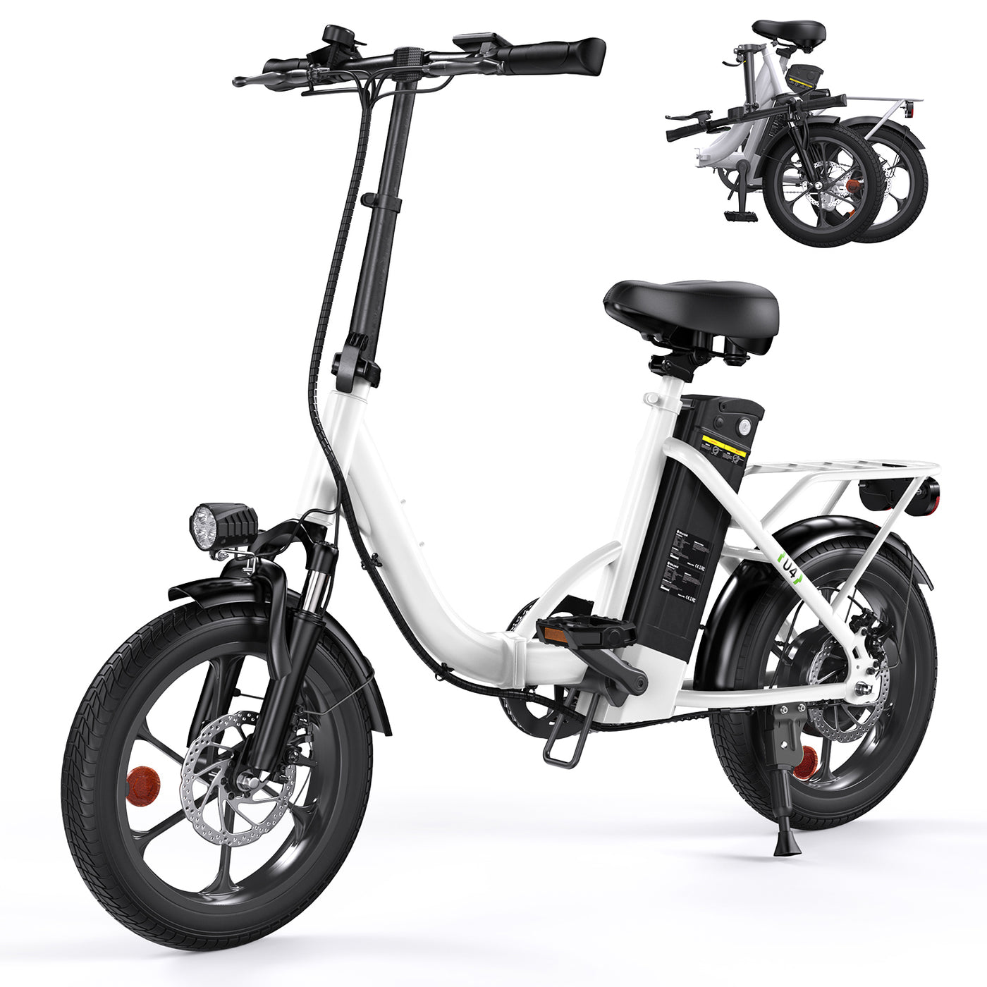 U4 Foldable Step-thru Electric Bike 500W Motor 88km Range