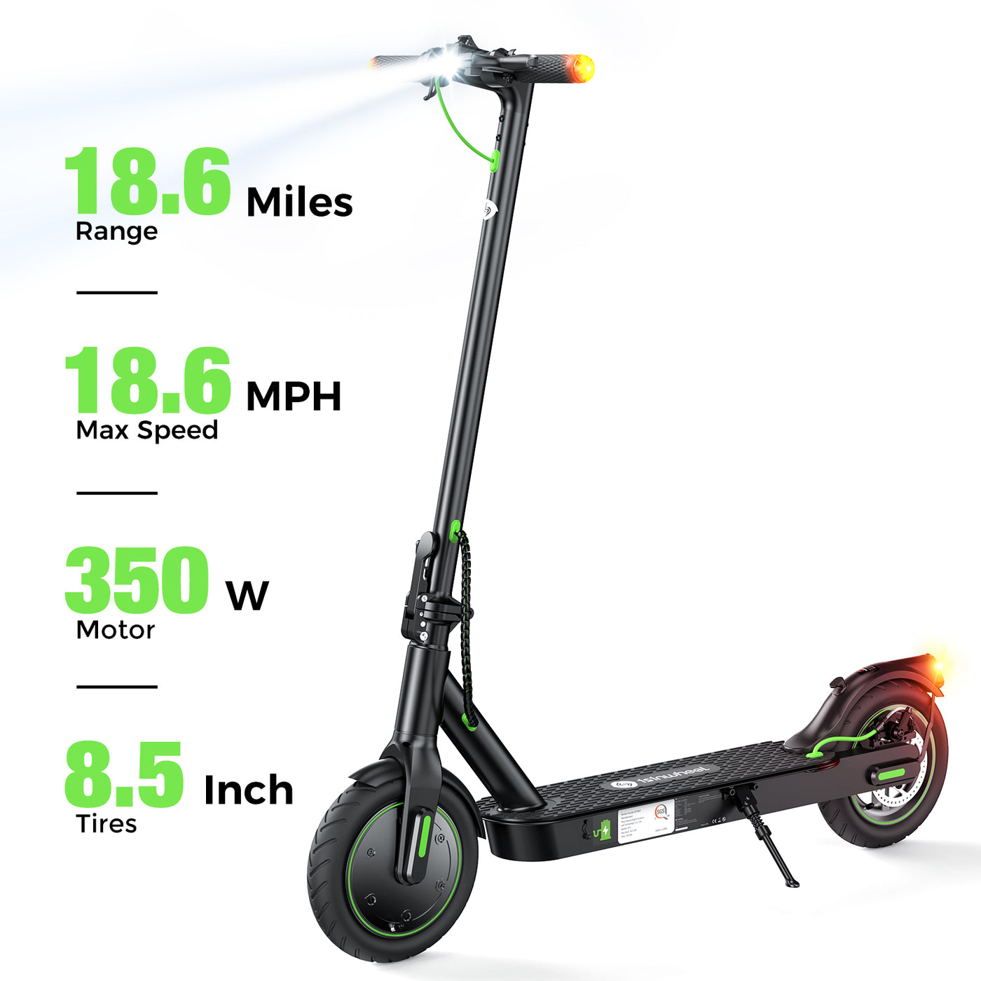 isinwheel® S9Pro Electric Scooter For Adults 350W