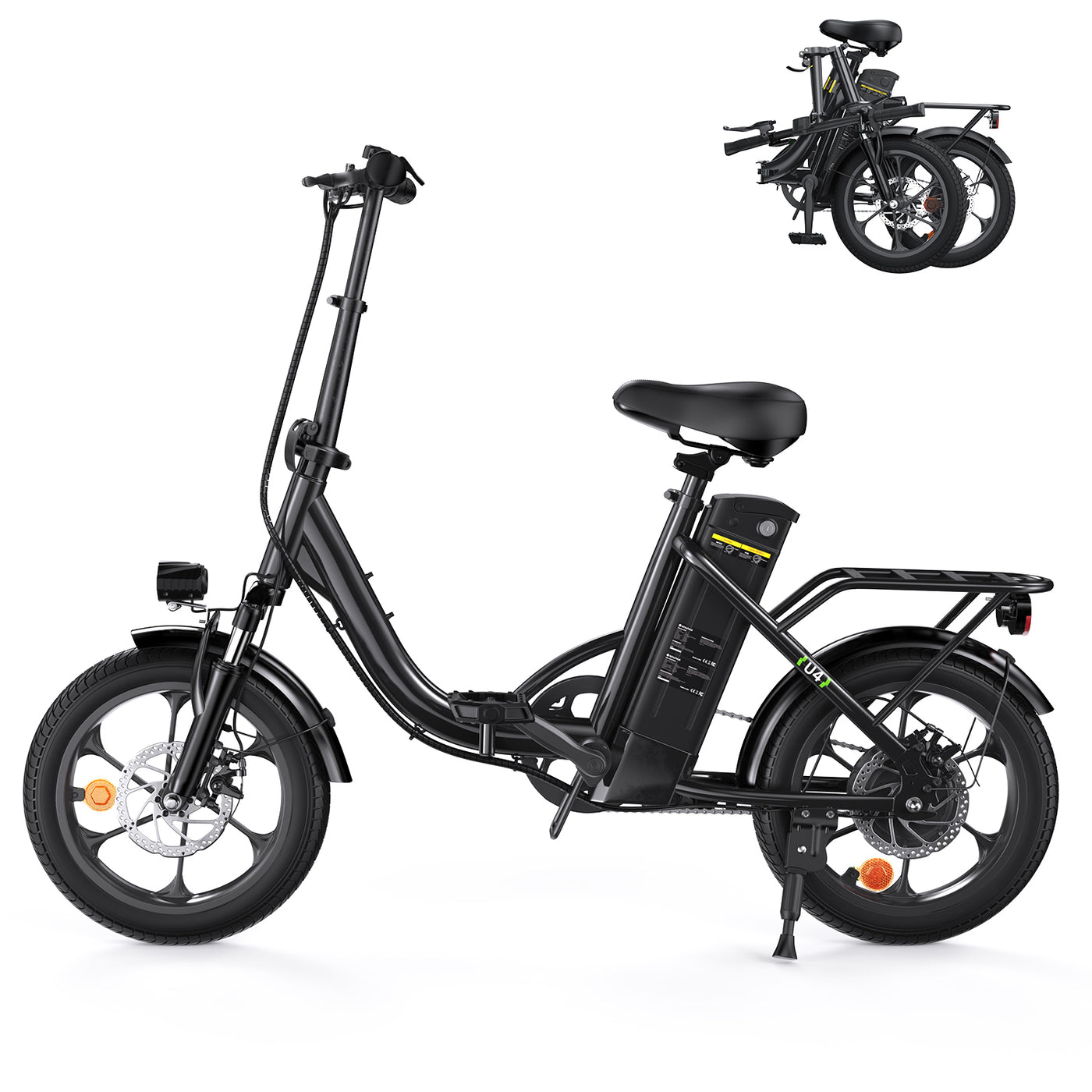 U4 Foldable Step-thru Electric Bike 500W Motor 88km Range