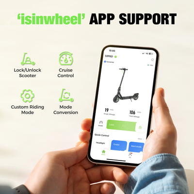 isinwheel® S9Pro Electric Scooter For Adults 350W